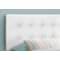 Monarch Specialties Bed, Headboard Only, Twin Size, Bedroom, Upholstered, Pu Leather Look, White, Transitional I 6002T - alternate 3